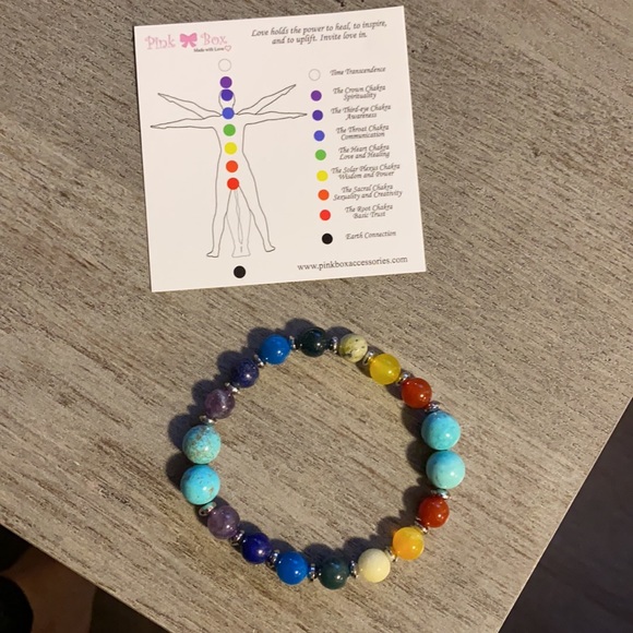 Chakra Stretch Bracelet - Picture 2 of 3